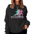 Running Track & Field Runner Motivational Training Women Sweatshirt