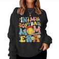 In My Softball Mom Era Retro Baseball Mom Groovy Women Sweatshirt