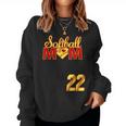 Softball Mom Mother's Day 22 Fastpitch Jersey Number 22 Women Sweatshirt