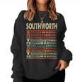 Southworth Family Name Last Name Southworth Women Sweatshirt