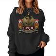 Spqr Legionario De Roma Imperio Romano Ejército Romano Sudadera Mujer