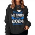 Super Proud Little Sister Of 2024 Graduate Awesome Family Women Sweatshirt