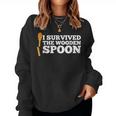 I Survived The Wooden Spoon Adult Humor Sarcastic Women Sweatshirt
