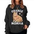 Tabby Cat Orange Cat Mom Orange Momma Women Sweatshirt