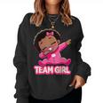 Team Girl Baby Announcement Gender Reveal Party Women Sweatshirt