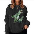 Tyrannosaurus Rex T-Rex Dino Papa Mama Und Kind Männertag Sweatshirt Frauen