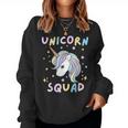 Unicorn Squad Cute Rainbow Lover Family Birthday Girls Party Women Sweatshirt