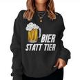 Veganeganegan Beer Instead Of Animal Sweatshirt Frauen