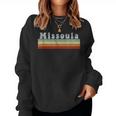 Vintage Retro 70S 80S Missoula MontanaWomen Sweatshirt