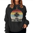 Vintage Retro Metal Fan Sarcastic Heavy Metal Music Women Sweatshirt