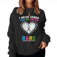 I Wear Zebra For My Sister Rare Disease Awareness Women Sweatshirt