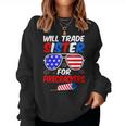 Will Trade Sister For Firecrackers 4Th Of July Women Sweatshirt