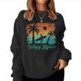 Woman Surfing Beach Wave Rider Retro Vintage Sunset Cute Women Sweatshirt