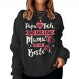 Women's Papa Und Ich Sind Uns Einig Mama Ist Die Beste Mutter Sweatshirt Frauen