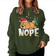 Christmas Chow Chow Nope Lazy Dog Boys Girls Clothing Women Sweatshirt