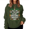 Too Hot Ugly Christmas Sweaters Xmas Family Women Sweatshirt