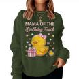 Mama Of The Birthday Duck Christmas Anime Party Outfit Women Sweatshirt