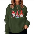 Nurse Christmas Gnomes Xmas Scrub Top Er Rn Nursing Gnomies Women Sweatshirt
