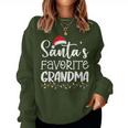 Santa's Favorite Grandma Ugly Sweater Christmas Women Sweatshirt