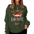 Sarcastic Christmas Deer Pjs Xmas Family Matching Women Sweatshirt