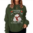 Surviving The Teacher Lifes One Meltdown At A Time Christmas Women Sweatshirt