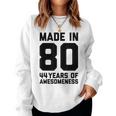 44 Geburtstag 44 Jahre Alt Geschenk Männer Frauen Papa Mama Sweatshirt Frauen