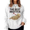 Best Motter Otter Worspiel Für Die Beste Mama Cute Animals Sweatshirt Frauen