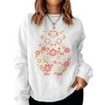 Blumenblumen Eule Mutter Oma Damen Muttertag Sweatshirt Frauen