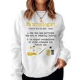 Fabricologist Quilter Quilting Sewing Fabric Women Sweatshirt