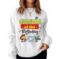 Grandma Of The Birthday Boy Toy Familly Matching Story Women Sweatshirt