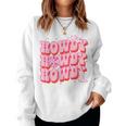 Howdy Southern Western Girl Country Rodeo Pink Cowgirl Disco Women Sweatshirt