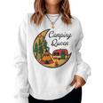 Mond Camping Queen Grafik Damen Outfit Für Camper Mama Sweatshirt Frauen