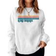 Vintage Aloha Beaches Beach Summer Retro Stripe Womens Women Sweatshirt