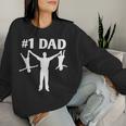 1 Dad Saying Sarcastic Daddy Father's Day Dad Women Sweatshirt Gifts for Her