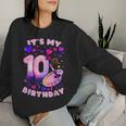 10Th Birthday Girl 10 Years Painting Art Number 10 Women Sweatshirt Gifts for Her