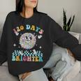 120 Days Brighter Happy 120Th Day Of School Groovy Boy Girl Women Sweatshirt Gifts for Her