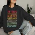 19 Years 228 Months Of Being Awesome Vintage 19Th Birthday Women Sweatshirt Gifts for Her