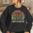 25Th Birthday Vintage 1998 25 Year Old Bday Women Sweatshirt Gifts for Her