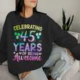 45Th Birthday 45 Year Old Tie Die Birthday Women Sweatshirt Gifts for Her