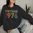 46Th Birthday For 1976 Vintage Retro Best Of Women Sweatshirt Gifts for Her