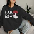 I Am 59 1 Middle Finger & Lips 60Th Birthday Girls Women Sweatshirt Gifts for Her