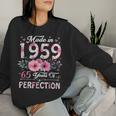 65 Year Old Made In 1959 Floral 65Th Birthday Women Women Sweatshirt Gifts for Her
