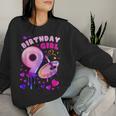 9Th Birthday Girl 9 Years Painting Art Number 9 Women Sweatshirt Gifts for Her