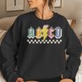 Abcd Back In Class First Day Back To School Teacher Student Women Sweatshirt Gifts for Her