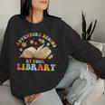 Adventure Begins At Your Library Summer Reading 2024 Groovy Women Sweatshirt Gifts for Her