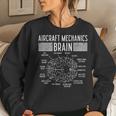 Aircraft Mechanics Brain Fun Airplane Maintenance Women Women Sweatshirt Gifts for Her