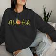 Aloha Beaches Hawaii Hawaiian Pineapple Fruit Women Women Sweatshirt Gifts for Her