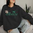 Amen Master Golf Flower Azalea Tournament Women Sweatshirt Gifts for Her