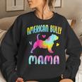 American Bully Mama Colorful Bully Dog Mom Dog Owner Women Sweatshirt Gifts for Her