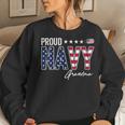 American Flag Proud Navy Grandma Women Sweatshirt Gifts for Her